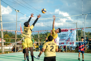 Sambut HUT RI ke 80, Karang Taruna Desa Tepian Makmur adakan Turnament Volly tingkat Desa se Kecamatan Rantau Pulung
